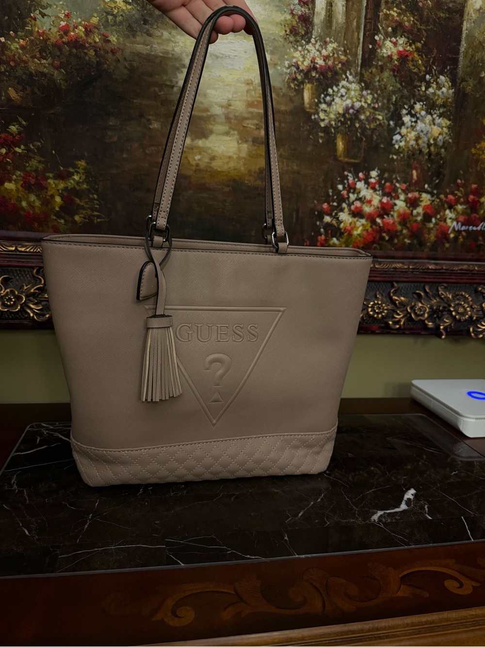 Bolsa Guess Orignal Tote Rosa Claro - Picture 4 of 12
